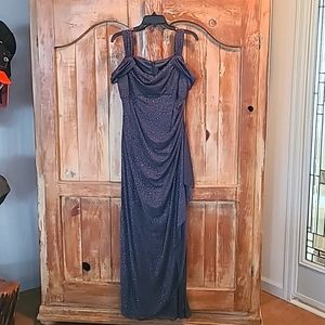 Alex Evenings, women's cold shoulder dress, size 12.